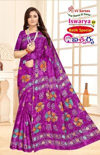 VJ Iswarya Batik Speical Vol-01  Cotton Sarees