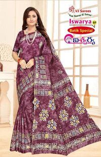 VJ Iswarya Batik Speical Vol-01  Cotton Sarees