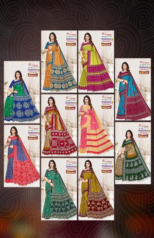 VJ Madhubala Vol-01  Cotton Sarees