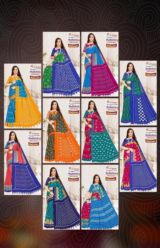 VJ Madhubala Vol-01  Cotton Sarees