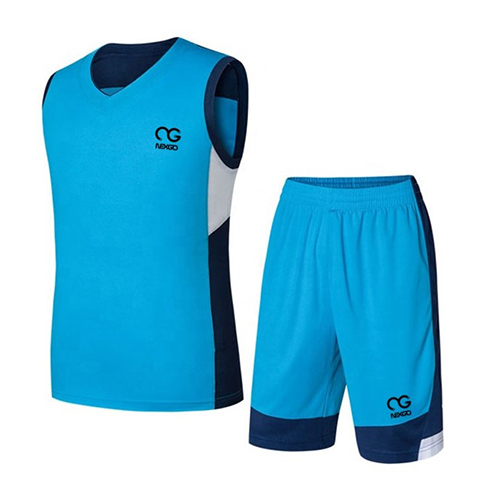 Basketball Wear Set - Color: Blue