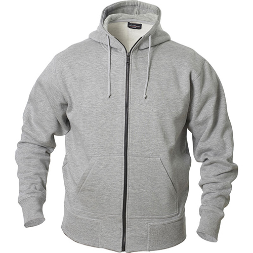 Fleece Cotton Hoodie - Color: Grey