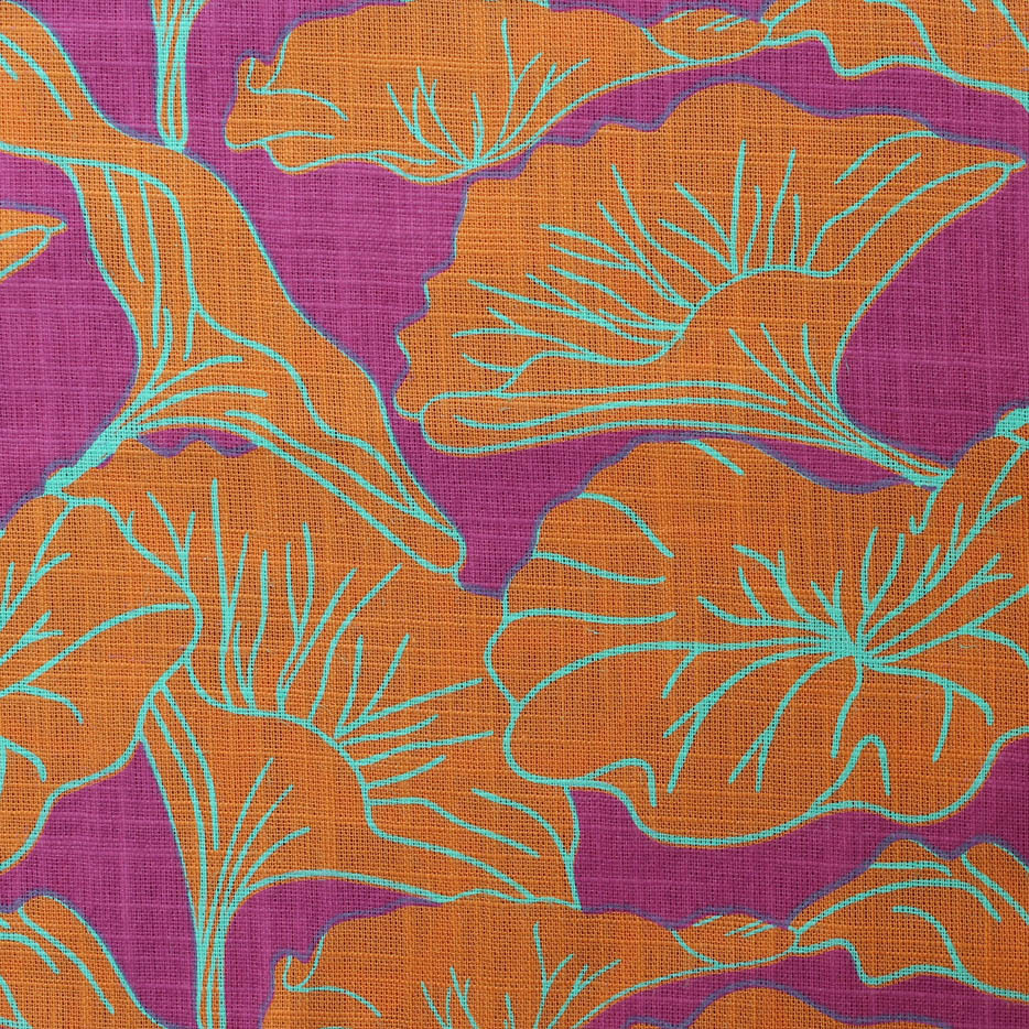 Discharge Printed Cotton Thokka Fabric