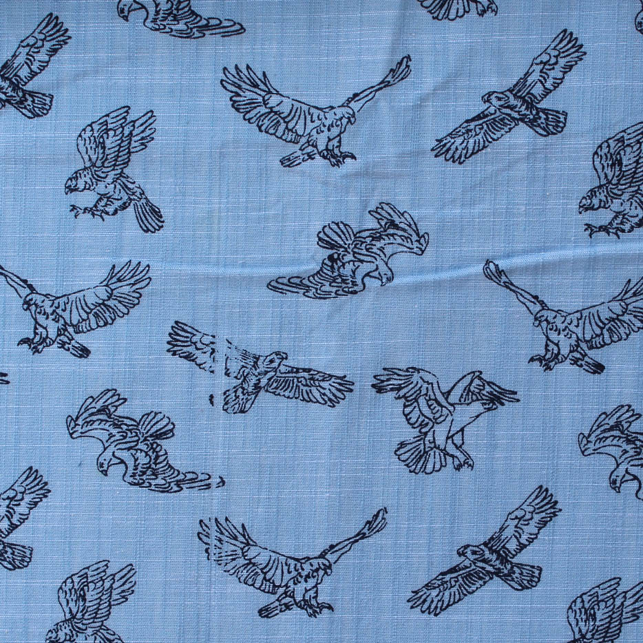 Discharge Printed Cotton Thokka Fabric