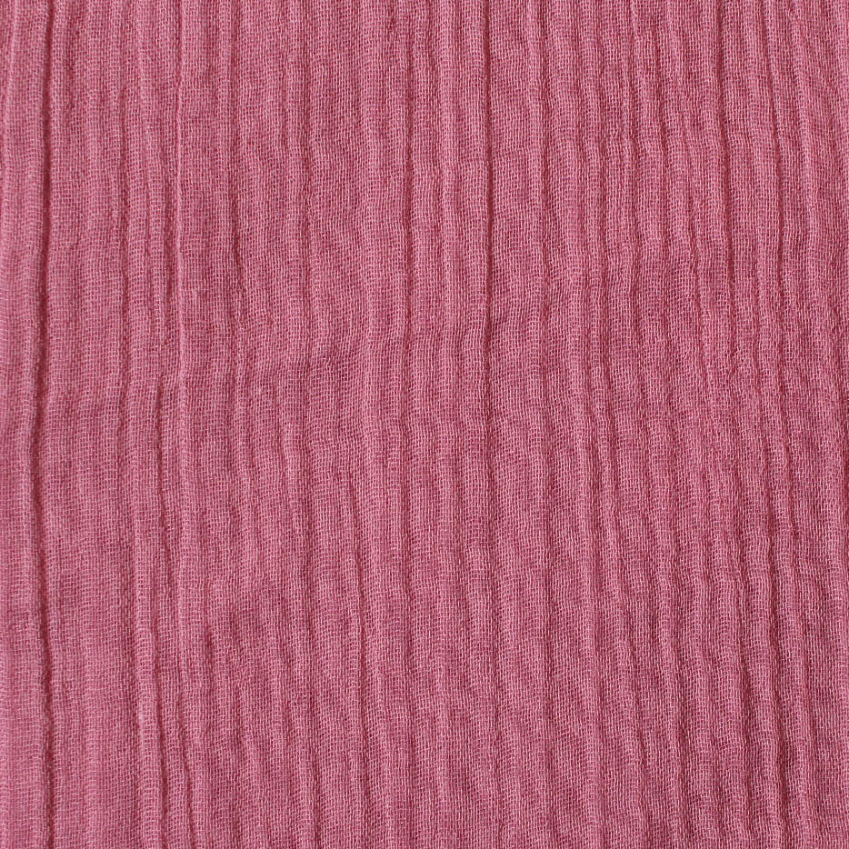 Organic Cotton Dyed Double Crinkle Muslin Fabric