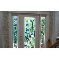 Decorative Door Glass Film - Color: As Per Requirement