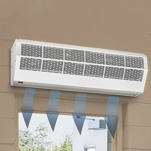 White Commercial Air Curtain