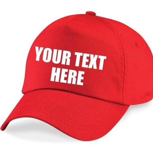 Promotional Customized Cap - Color: Red