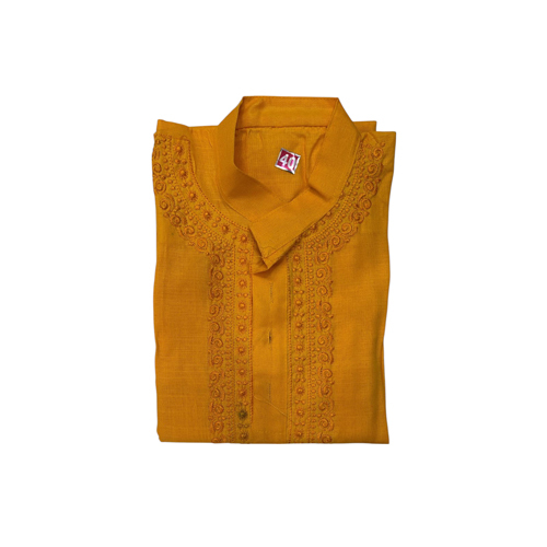 Mens Mustard Colour Kurta