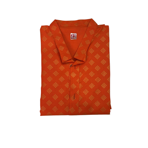 Mens Straight Cotton Blend Kurta