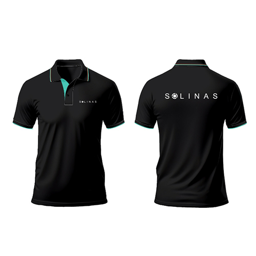 Mens Black Polo Corporate T-Shirt