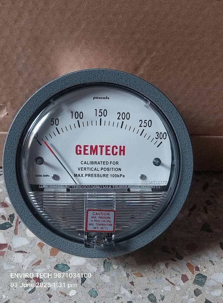 GEMTECH Differential Pressure Gauge Wholesaler From Jobner Rajasthan