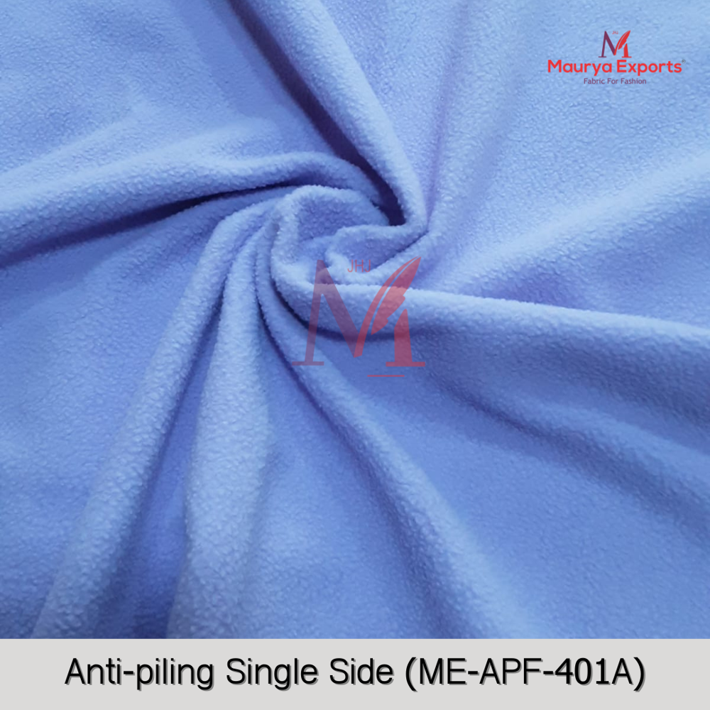 Polyester Antipilling Single Side Fabric - Color: Blue