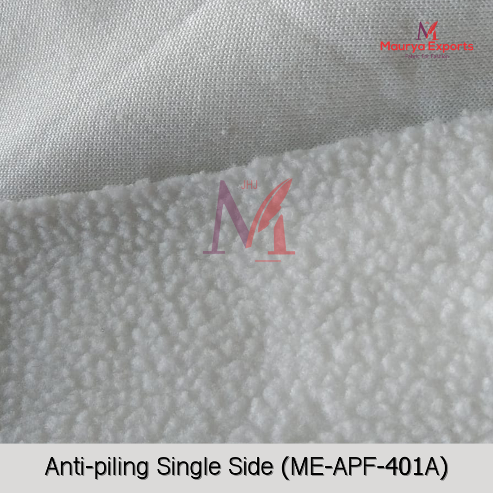 Polyester Antipilling Single Side Fabric - Color: Blue