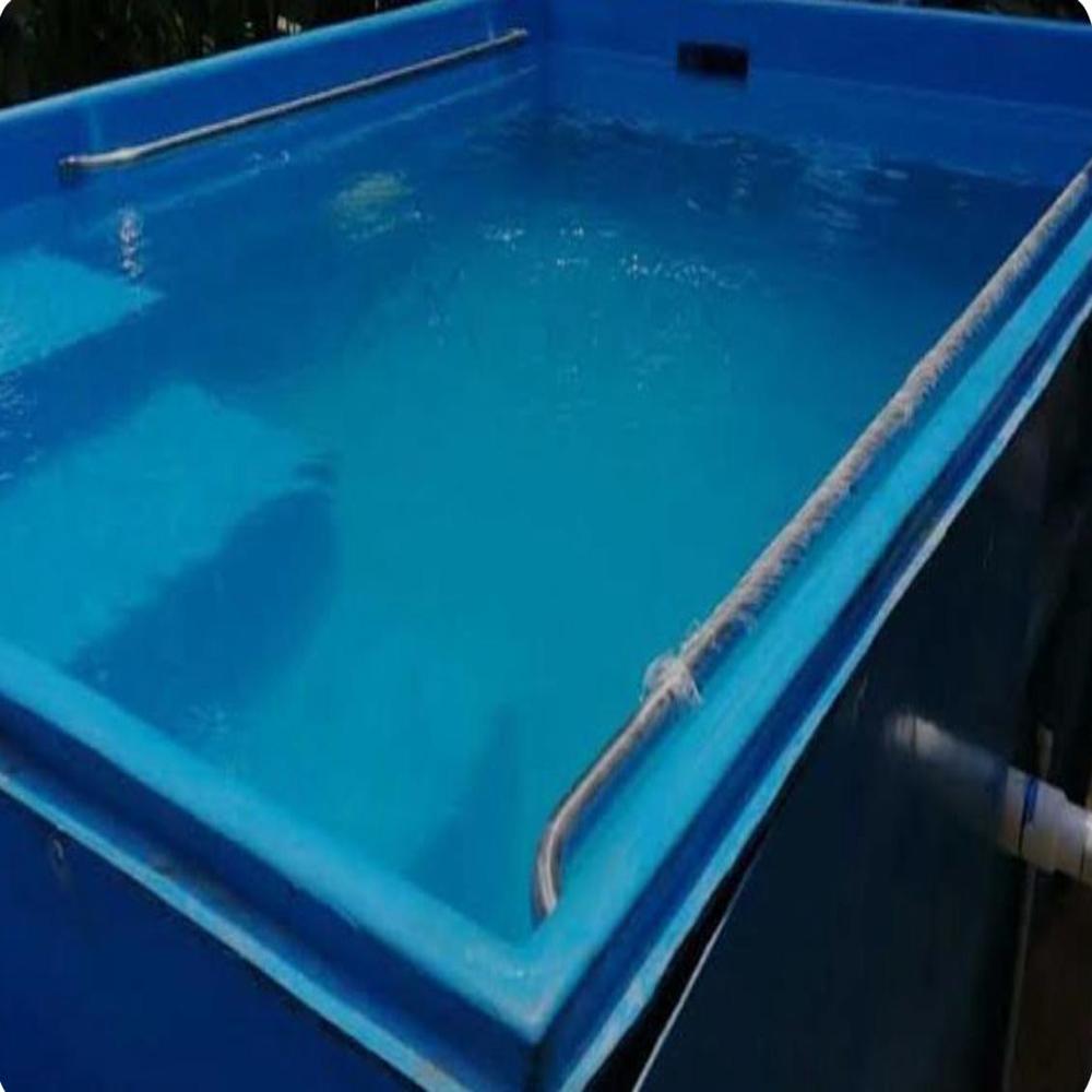 Swimming Pool - Fiberglass Reinforced Polymer, Standard Size, Rectangular Shape, Blue Color | Durable, Low Maintenance, Corrosion-resistant, Quick Installation