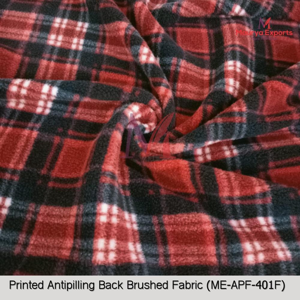 Printed Anti Pilling Back Side Brushed Fabric