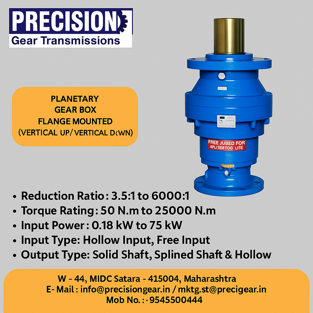 Gearbox Flange - Color: Blue