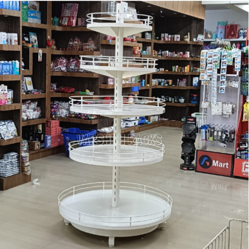 Round Display Racks - Capacity: 100 Kg