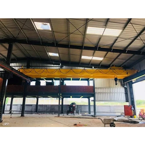 10 Ton Overhead Double Girder Eot Crane - Color: Yellow