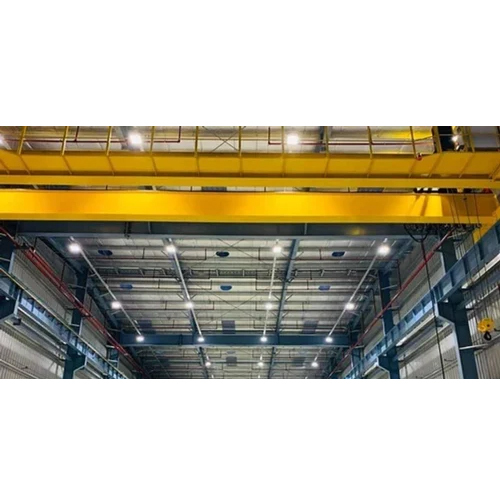 40 Ton Overhead Double Girder Eot Crane - Color: Yellow