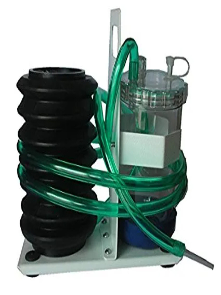 Foot Suction - Rubber & Plastic, 15x10x20 Cm, White | 500 Ml Capacity, 2 Kg Weight, Designed For Medical Suctioning & Fluid Removal