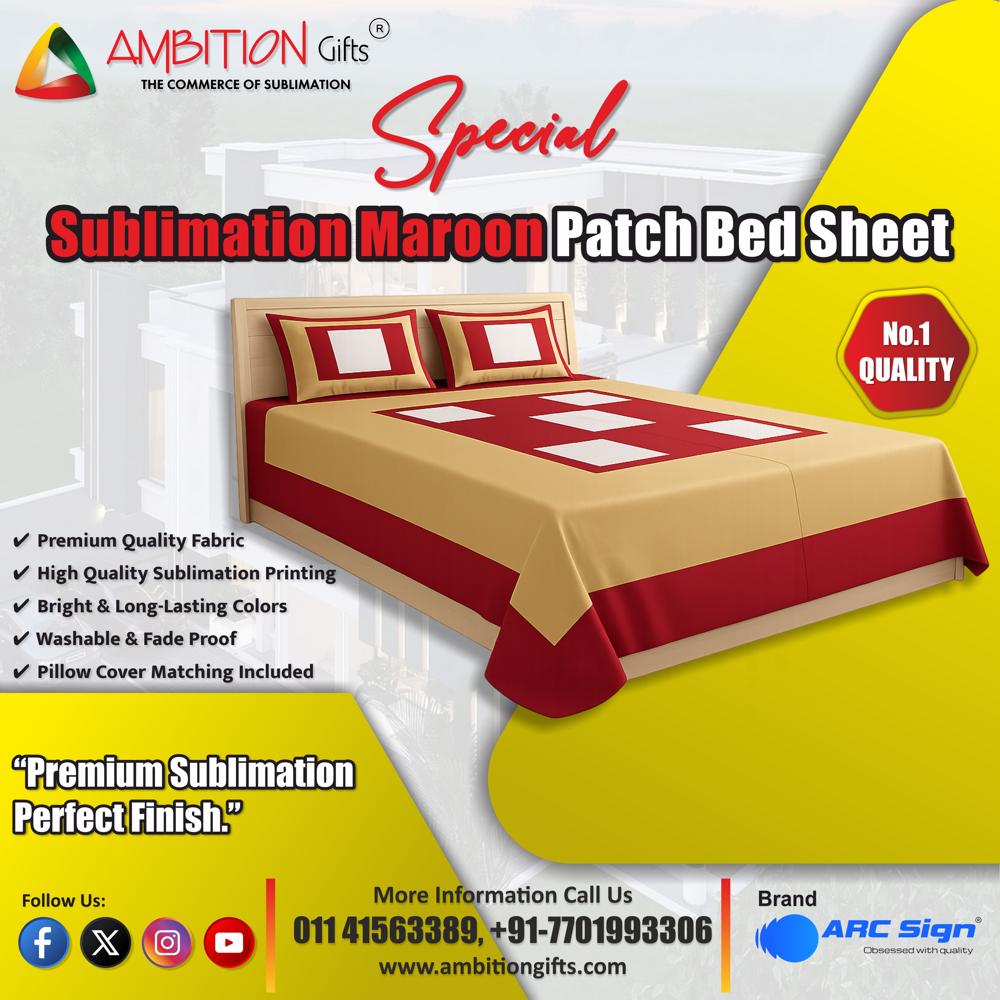 Sublimation Patch Bed Sheet