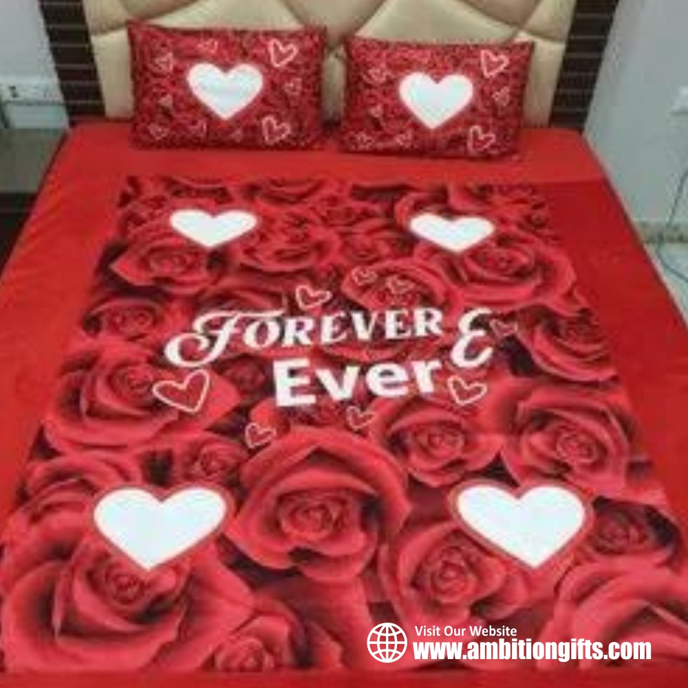 Sublimation Patch Bed Sheet - Material: Polyester Cotton Blend
