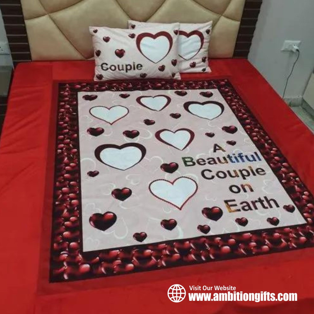 Sublimation Patch Bed Sheet - Material: Polyester Cotton Blend