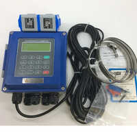 Clamp On Type Ultrasonic Flow Meter - Color: Black And Blue