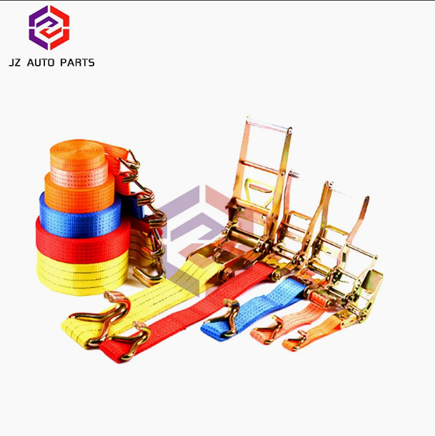 Small/ Heavy Duty Ratchet Straps 25mm/50mm/75mm Wide Customizable Length Ratchet Straps - Color: Blue