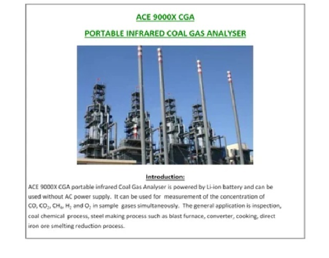 Producer Gas Analyzer - Application: Lab