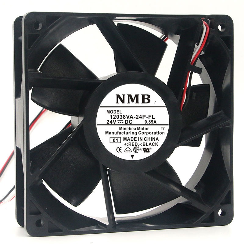 NMB 12038VA-24P-FL DC24V 0.89A 120*120*38MM 12038 12CM Brand-new Original Frequency Converter Axial-flow Cooling Fan