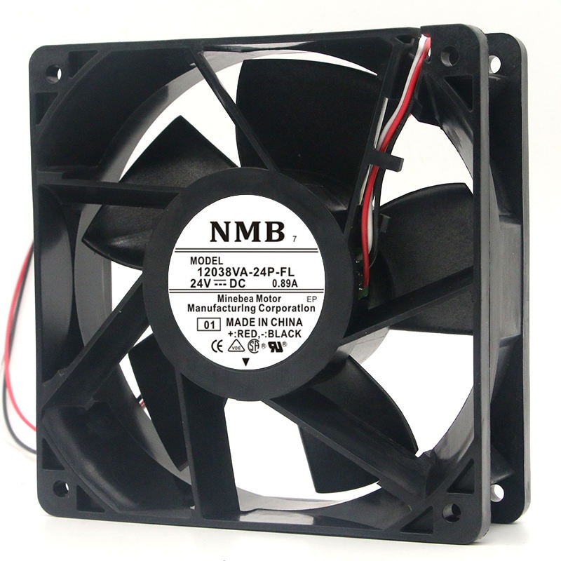 NMB 12038VA-24P-FL DC24V 0.89A 120*120*38MM 12038 12CM Brand-new Original Frequency Converter Axial-flow Cooling Fan