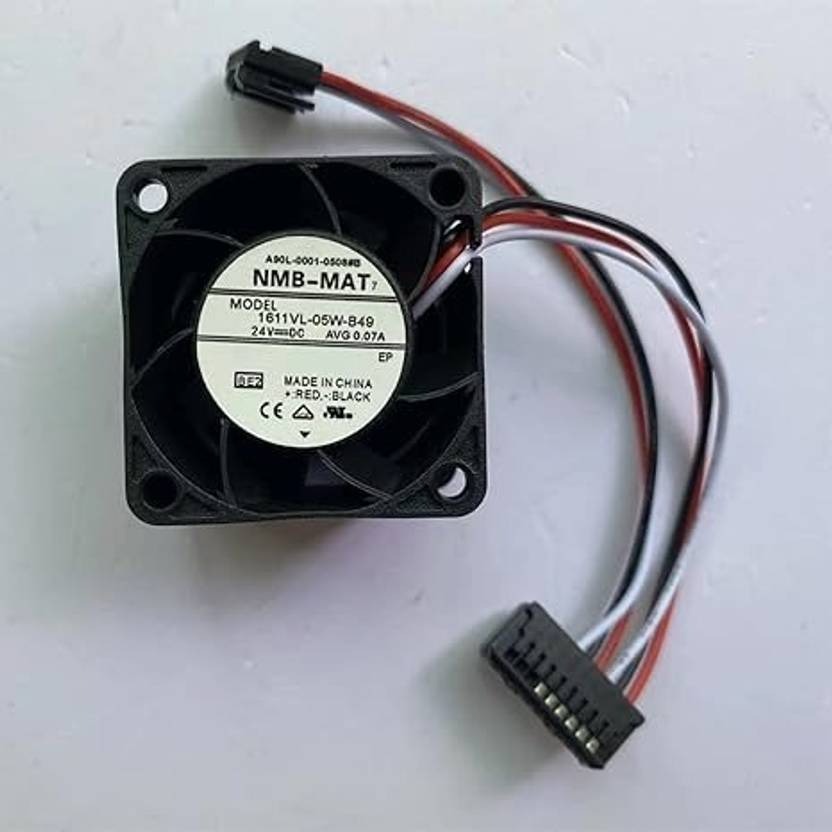 NMB 1611VL-05W-B49 Axial Fan 24V-0.07A DC Brushless Air Cooling Fan 4028mm 4Wire Cooler  (Black)