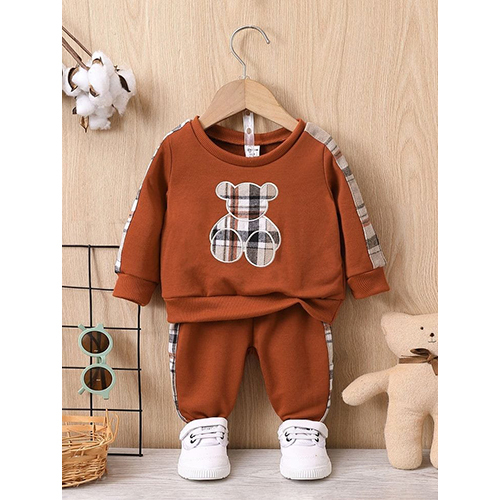 Baby Brown Winter Wear Baba Set - Feature: Washable