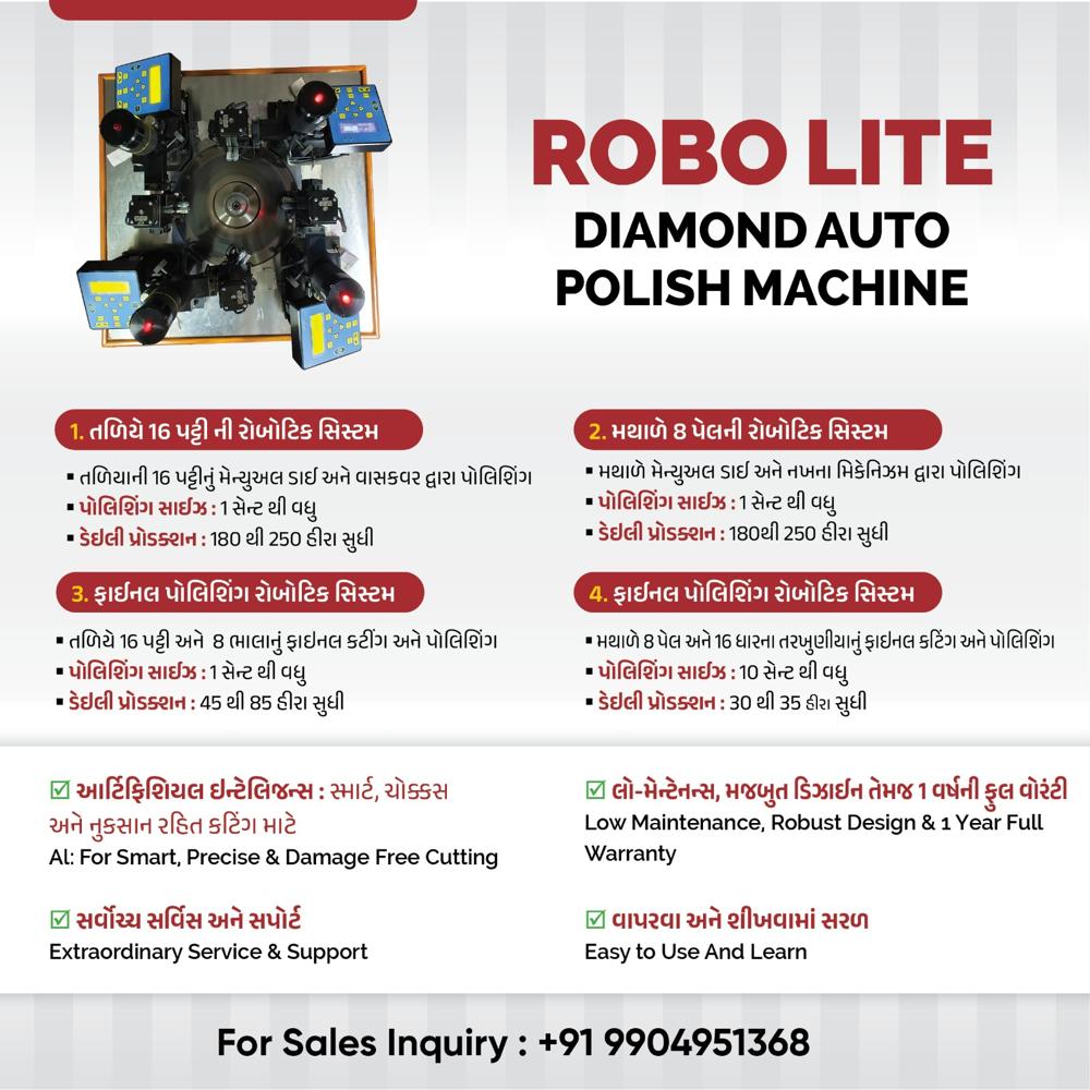 Robo Lite (Auto Polishing Machine) - Automation Grade: No