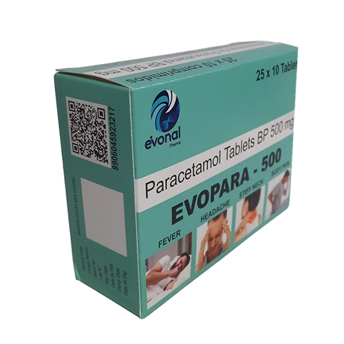 Paracetamol Tablet Box - Color: Multicolor