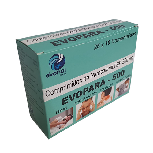 Paracetamol Tablet Box - Color: Multicolor