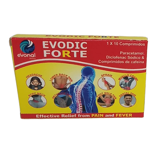 Pain Relief Tablet Box - Color: Multicolor