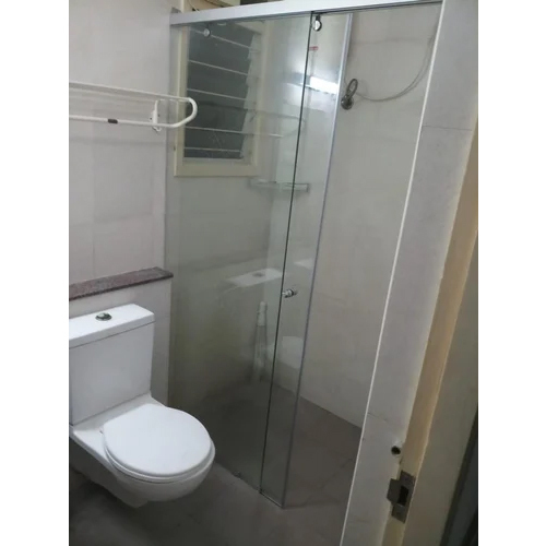 Glass Shower Enclosure Partition - Color: Transparent