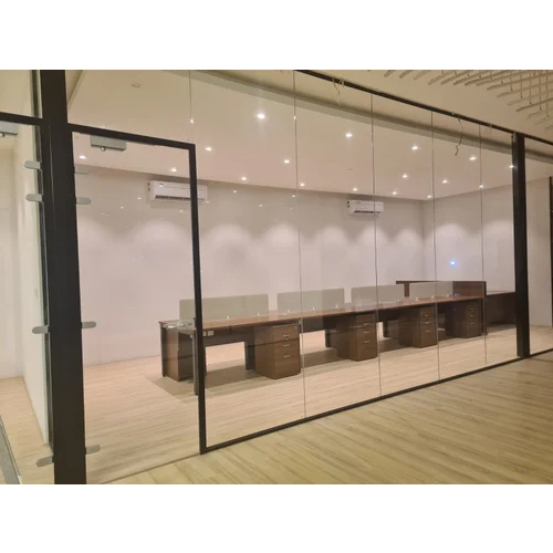 Slimline Glass Partition - Color: Transparent