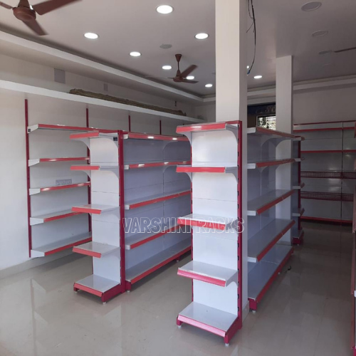 Double Sided Supermarket Display Rack