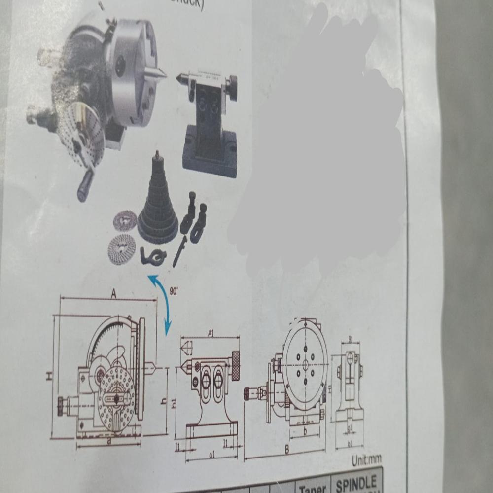 Universal Dividing Head  ( Indexing Head) - Application: Application:  Gear Manufacturing  Milling Spiral Gears