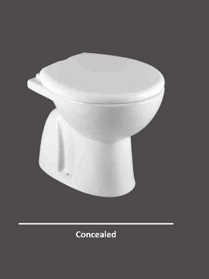 Concealed water closet