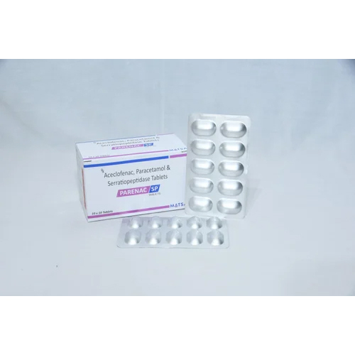 Aceclofenac Paracetamol Seratiopeptadise Tablets