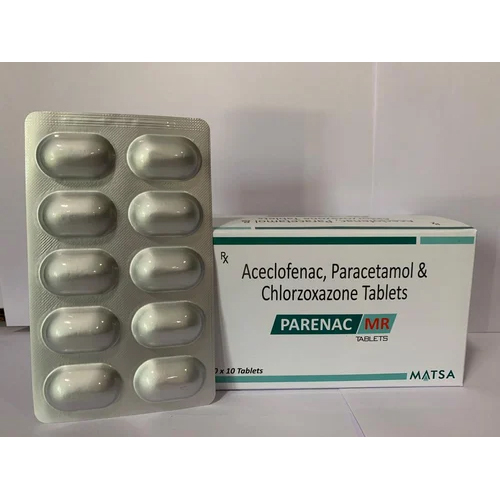 Aceclofenac Paracetamol Chlorzoxazone Tablets