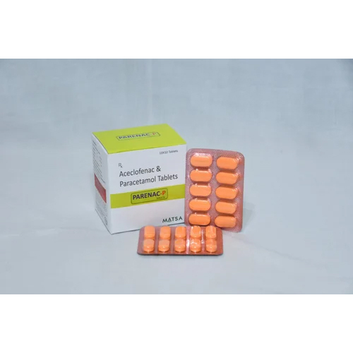 Acelcofenac And Paracetamol Tablet