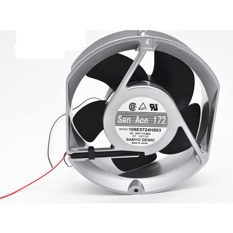 109E5724H503 24V 0.58A 172 * 150 * 51 Aluminum Frame High Air Volume Cooling Fan
