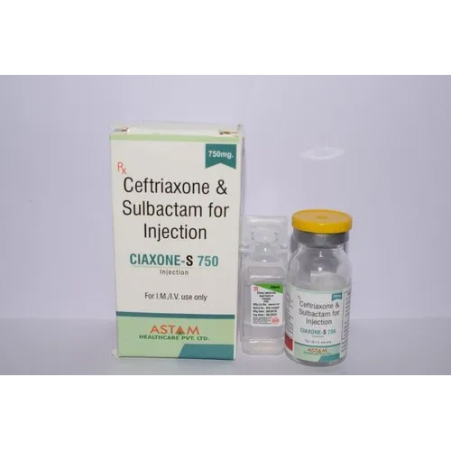 Ceftriaxone 500mg Sulbactam 250mg Injection