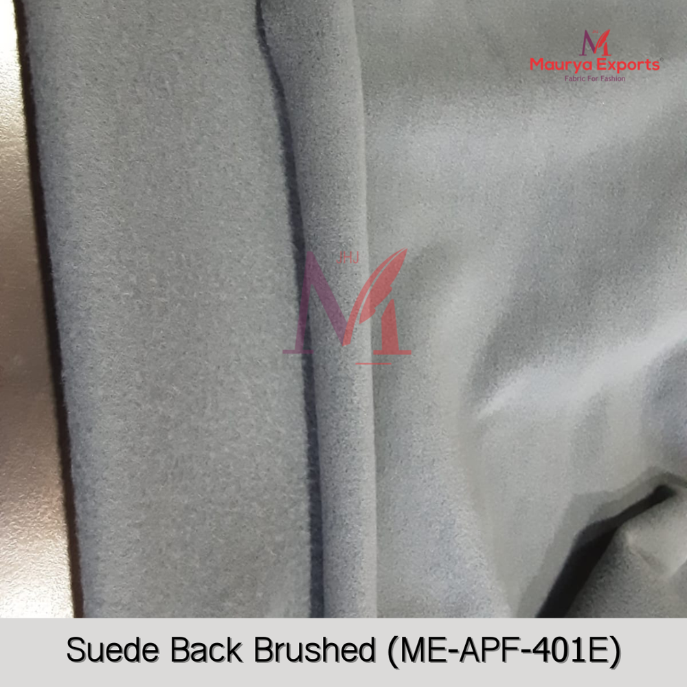 Polyester Suede Back Side Brushed Fabric